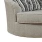 Ashley Calnita Oversized Swivel Accent Chair in Sisal, , large