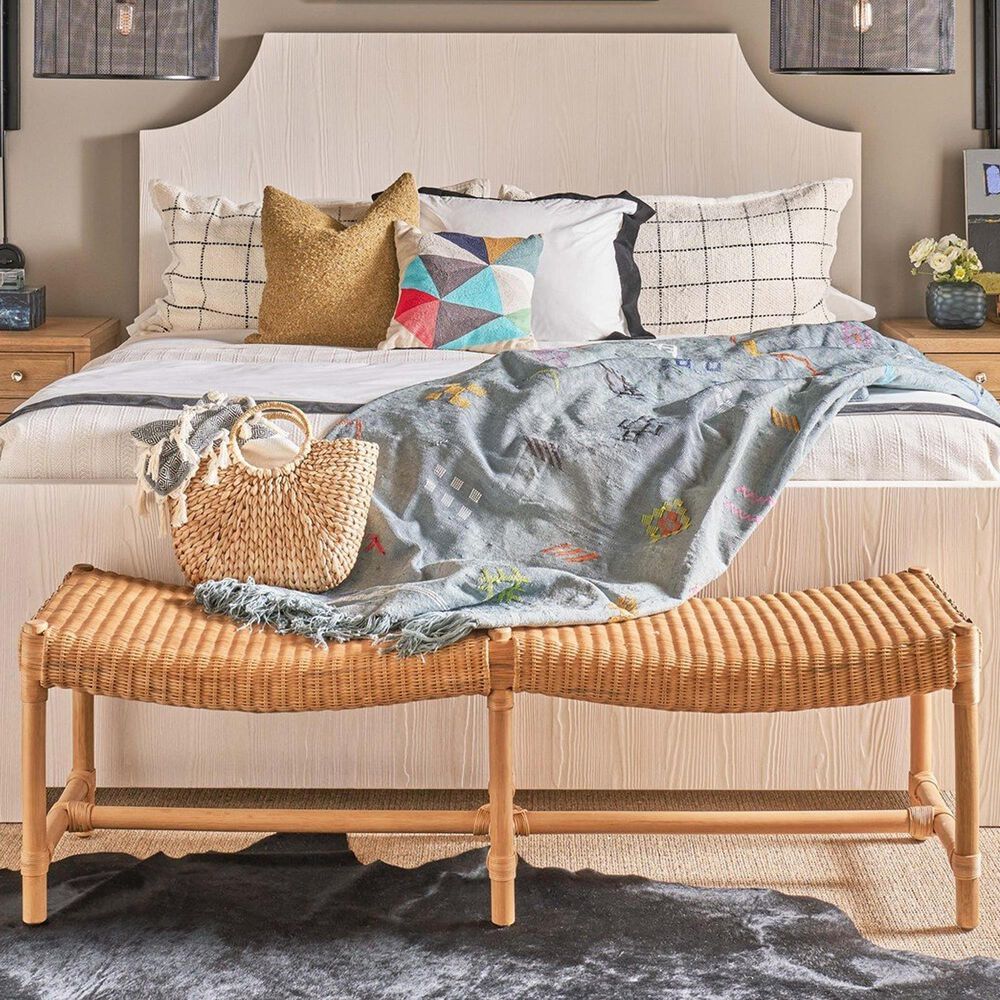 Furniture Worldwide Weekender Murro Bay Bench in Natural, , large