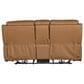 Bassett P2 ZG Leather Rec Con Loveseat in Antelope, , large