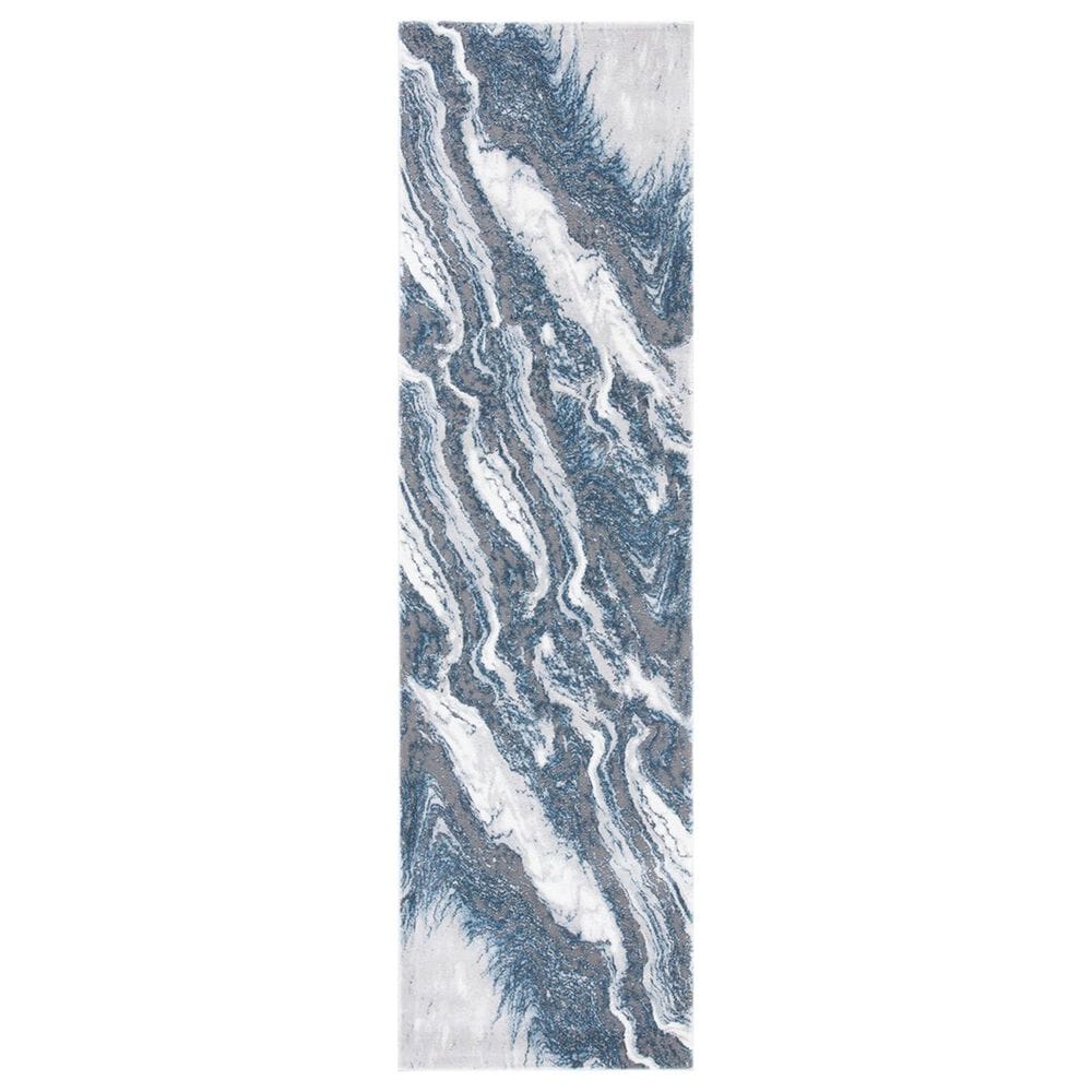 Safavieh Craft CFT844M 2"3" x 8" Blue and Grey Runner, , large