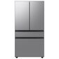 Samsung 22.9 Cu. Ft. Bespoke Counter Depth 4-Door French Door Refrigerator with Inner Beverage Center & FlexZone Drawer in Stainless Steel, , large
