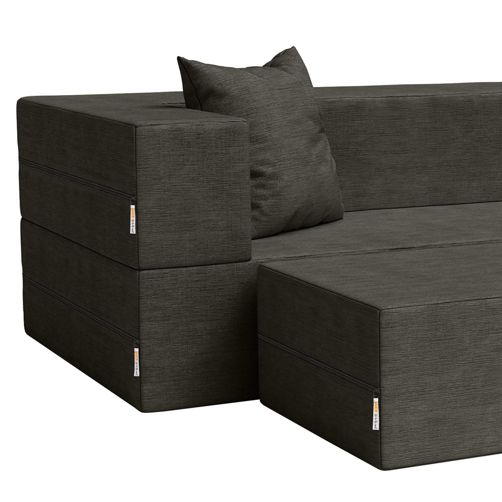 Jaxx Zipline 4-Piece Stationary Convertible Sleeper Sofa in