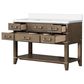 Lexora Home Norwalk 48" Single Bathroom Vanity in Grey Oak with White Quartz Top and Rectangular Sink, , large