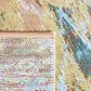 Safavieh Barbados Tropical Sunset 3"3" x 5" Gold and Blue Indoor/Outdoor Area Rug, , large