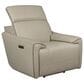 Superb Leather Leather Power Recliner in Myrtle Light Grey, , large