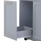 HOMLUX 59" Kitchen Island with 2 Pull Out Cabinet Organizers in Grey, , large