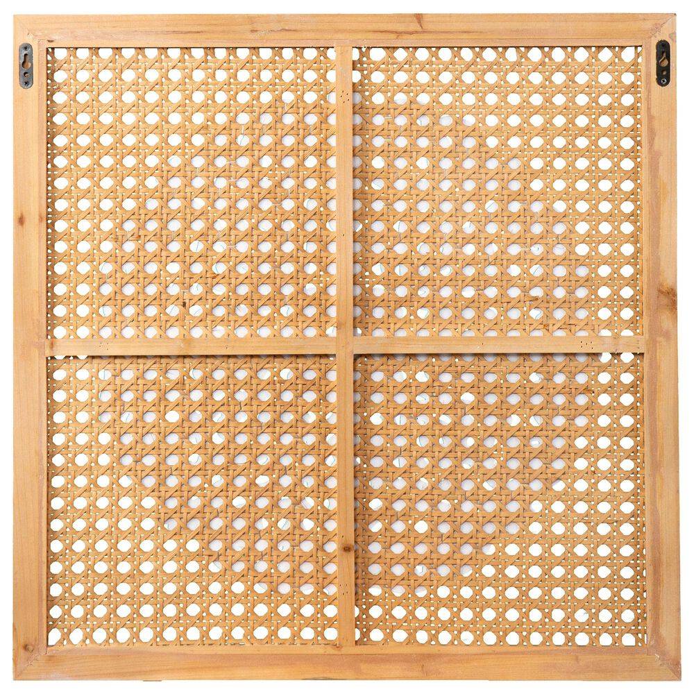 Southern Enterprises Heraldi Wall Decor Panel in Natural and Distressed White, , large