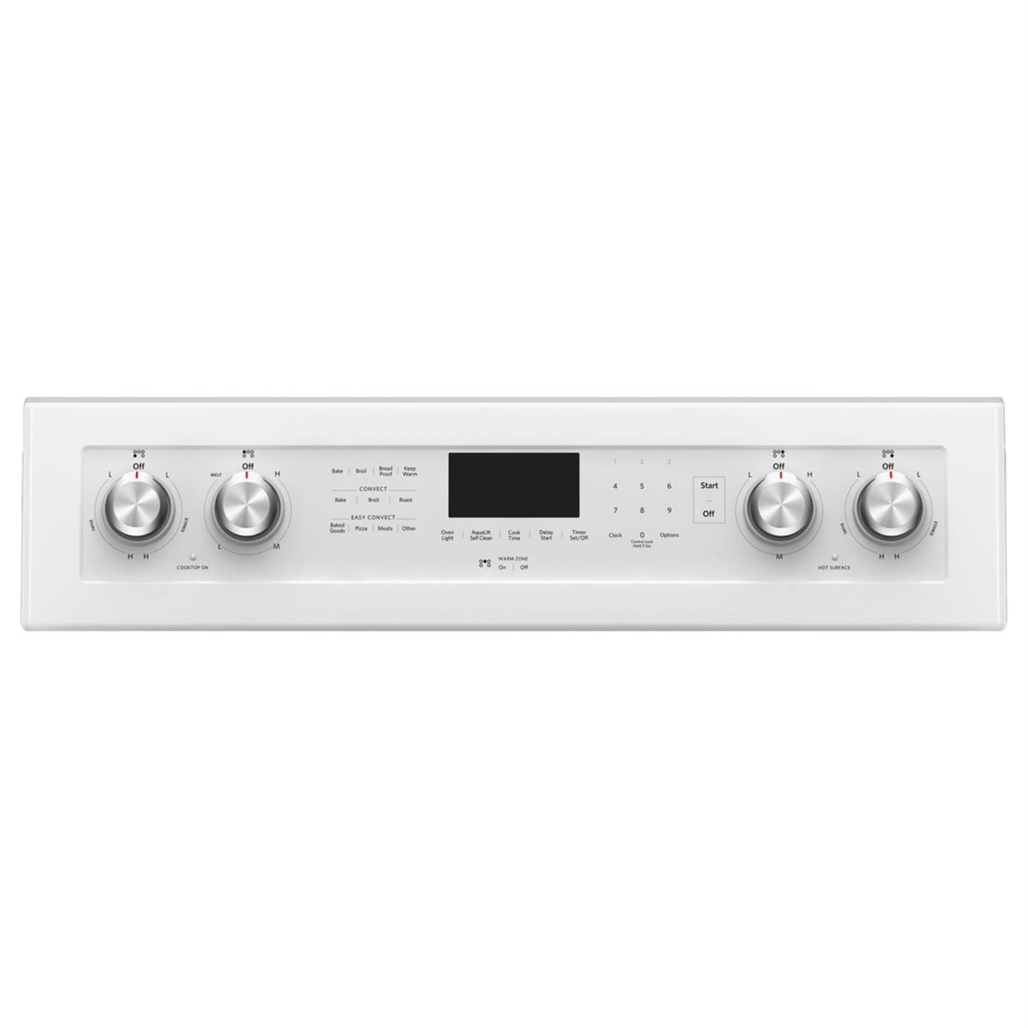 kitchenaid electric stove white