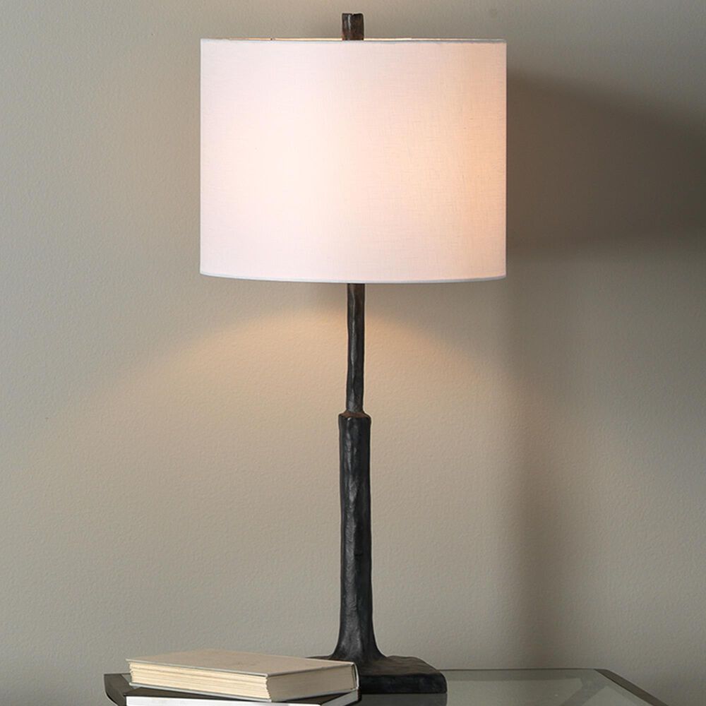 Splendor Living Rosehaven Table Lamp in Charcoal, , large