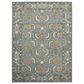 Amer Rugs Romania 8" x 10" Gray and Orange Area Rug, , large