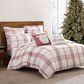 Levtex Waffle Plaid 3-Piece King/California King Comforter Set in Peppermint Red and Cream, , large