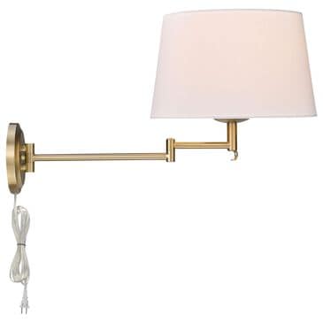 Golden Lighting Eleanor 1-Light Articulating Wall Sconce in Brushed Champagne Bronze, , large