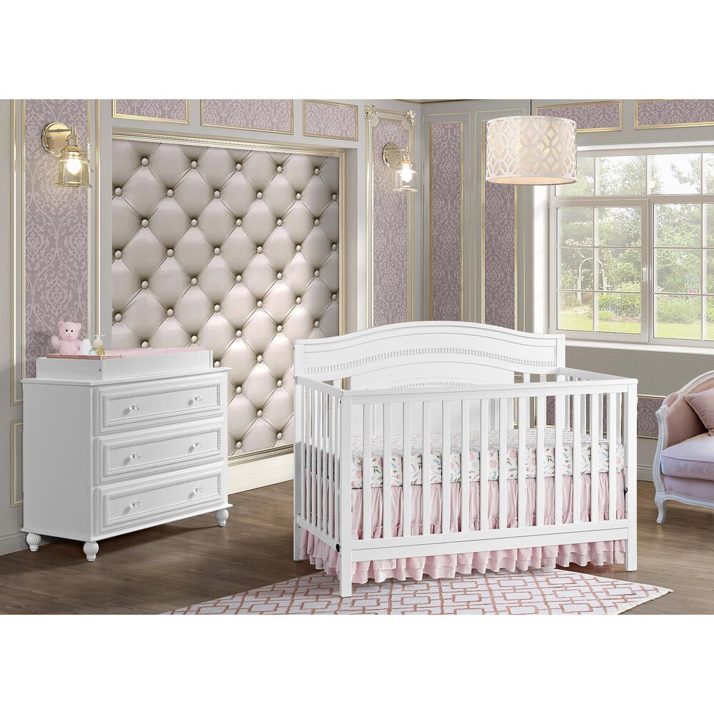 Oxford Baby Briella 3-Drawer Dresser in White, , large