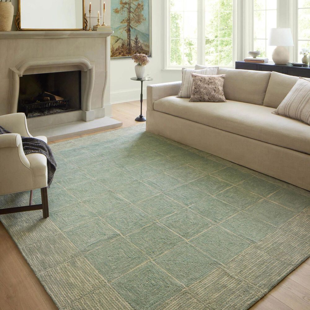 Chris Loves Julia x Loloi Francis 3&#39;6&quot; x 5&#39;6&quot; Green and Natural Area Rug, , large