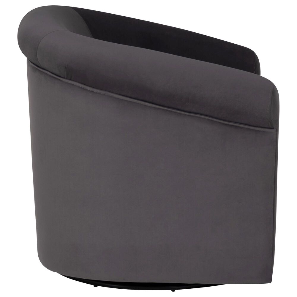 Linon Home Decor Bonnie Swivel Chair in Grey, , large