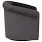 Linon Home Decor Bonnie Swivel Chair in Grey, , large