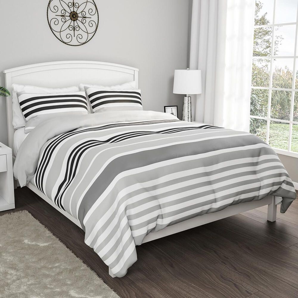 Timberlake Lavish Home 3-Piece King Seaside Comforter Set in Soft Gray, , large