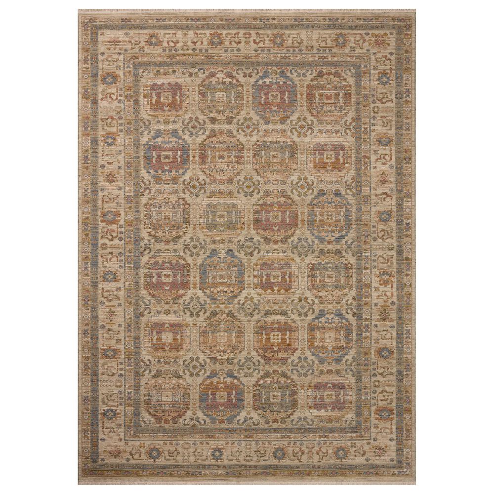 Loloi Reign Dove and Multicolor 8" x 10" Area Rug, , large