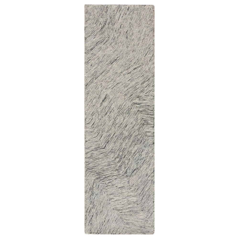 Nourison Pure Angles Grey 2"3" x 7"6" Runner, , large