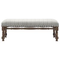 Hampton Park Nova Accent Bench in Grey