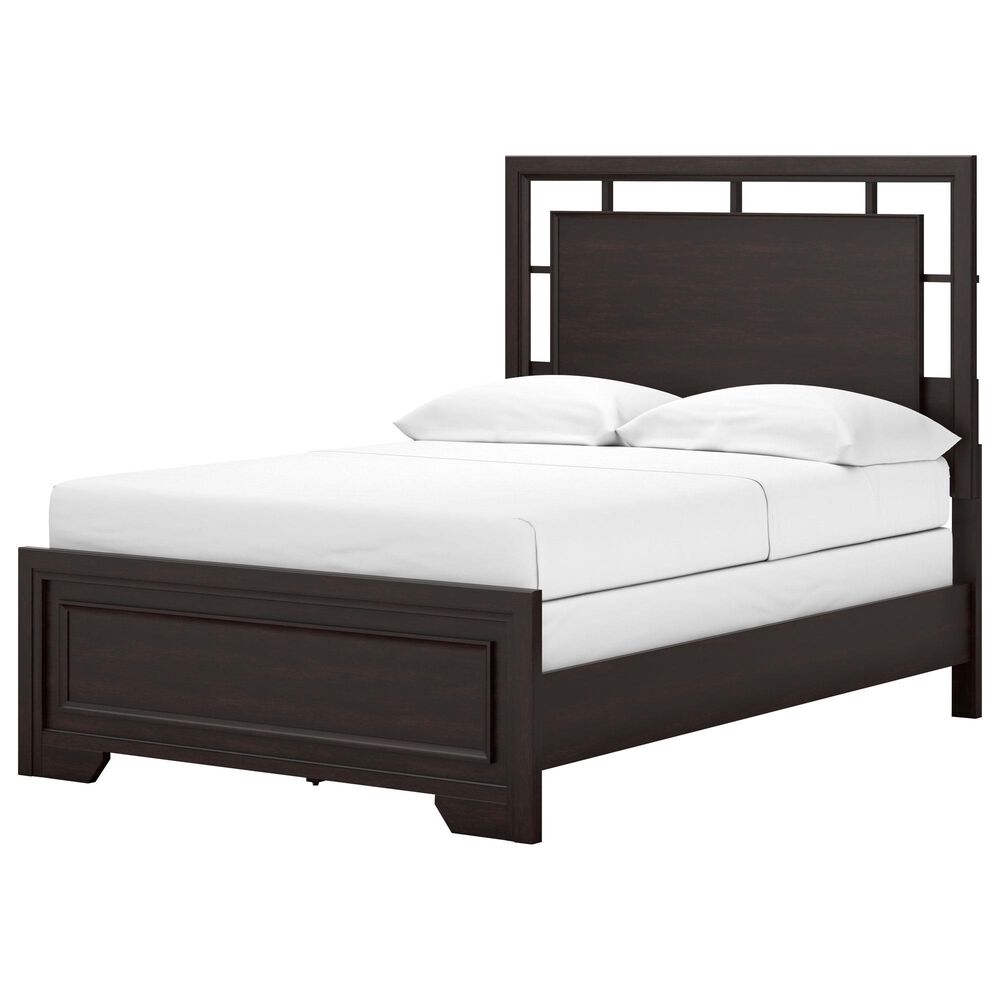 Ashley Covertown Full Panel Bed in Dark Brown, , large