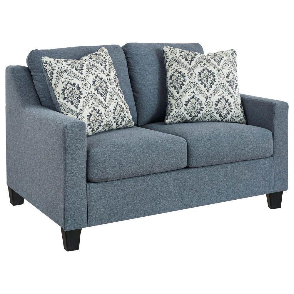 Signature Design by Ashley Lemly Stationary Loveseat in Twilight, , large