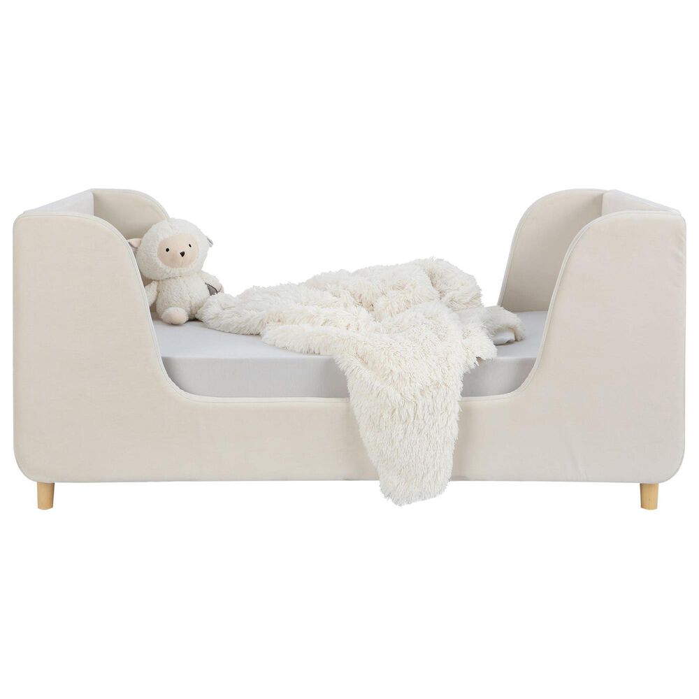 Baby Appleseed Bodhi Toddler Bed in Almond Velvet, , large