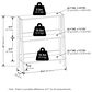 HOMLUX 3-Tier Ladder Display Bookshelf in White, , large