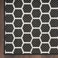 Nourison Twist Reversible 2"2" x 8" Black Indoor/Outdoor Runner, , large