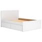Ashley Onita Full Panel Platform Bed with 1 Side Storage in White, , large