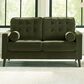 37B Reveon Lakes Stationary Loveseat in Olive Velvet, , large