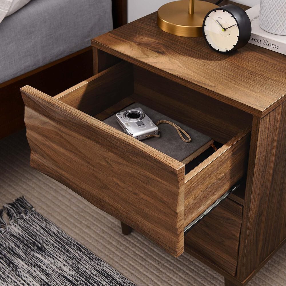 Modway Vespera 2 Drawer Nightstand in Walnut, , large
