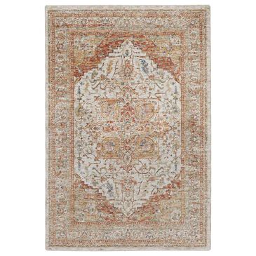 Nourison Sahar 9"3" x 12"7" Ivory and Rust Area Rug, , large