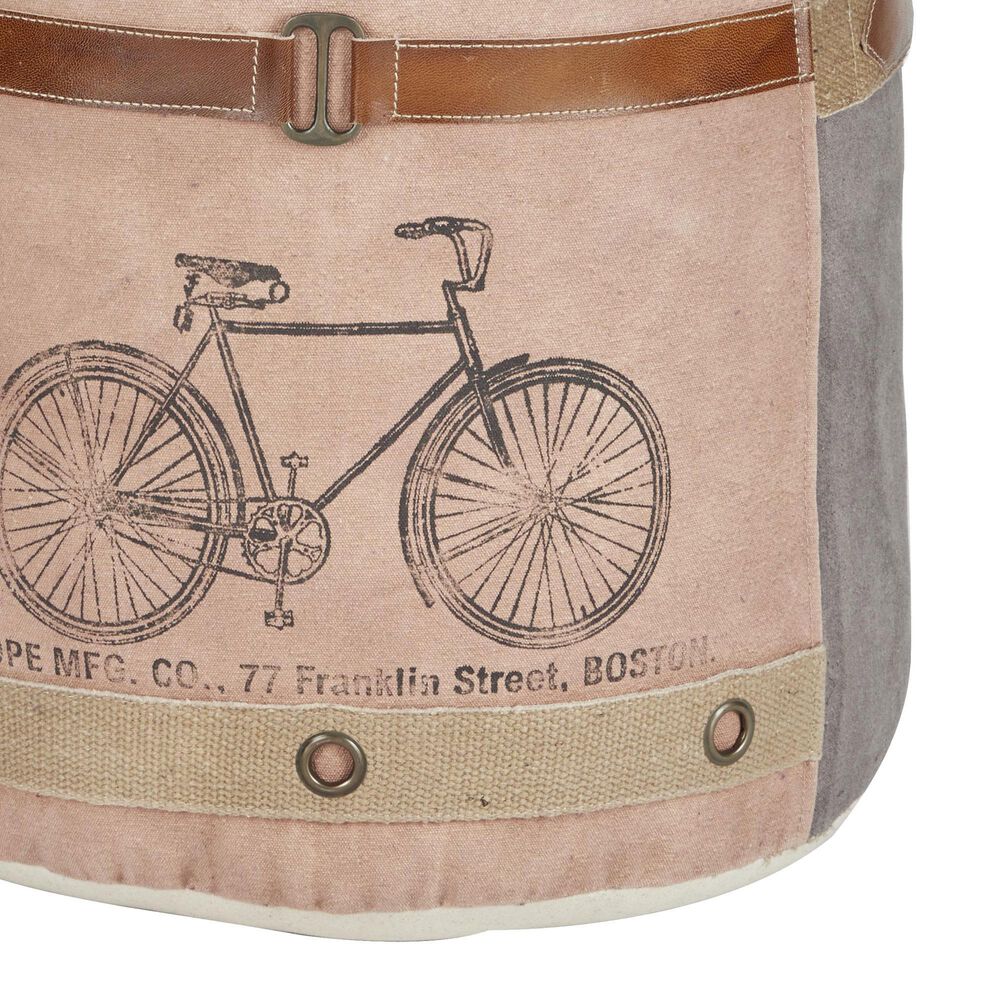 Maple and Jade Bike Stuffed Pouf in Multicolor, , large