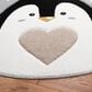 Safavieh Carousel 4" Round Light Grey and Black Kids Area Rug, , large