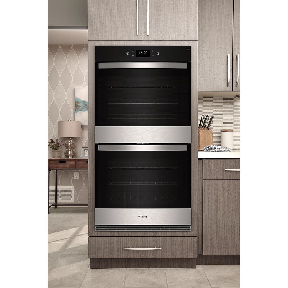 Whirlpool 27&quot; Double Smart Wall Oven with Air Fry in Fingerprint Resistant Stainless Steel, , large