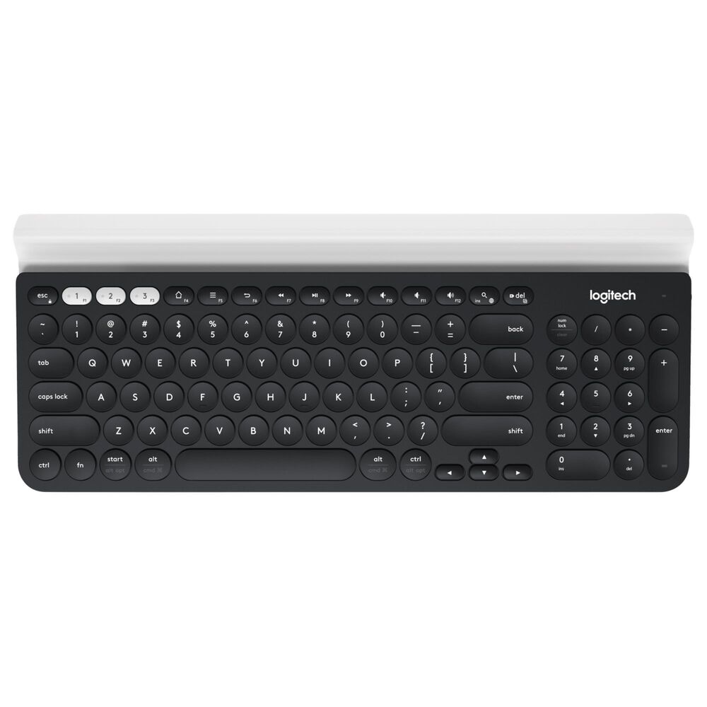 Logitech K780 Multi-Device Wireless Keyboard in Dark Grey and Plain White, , large
