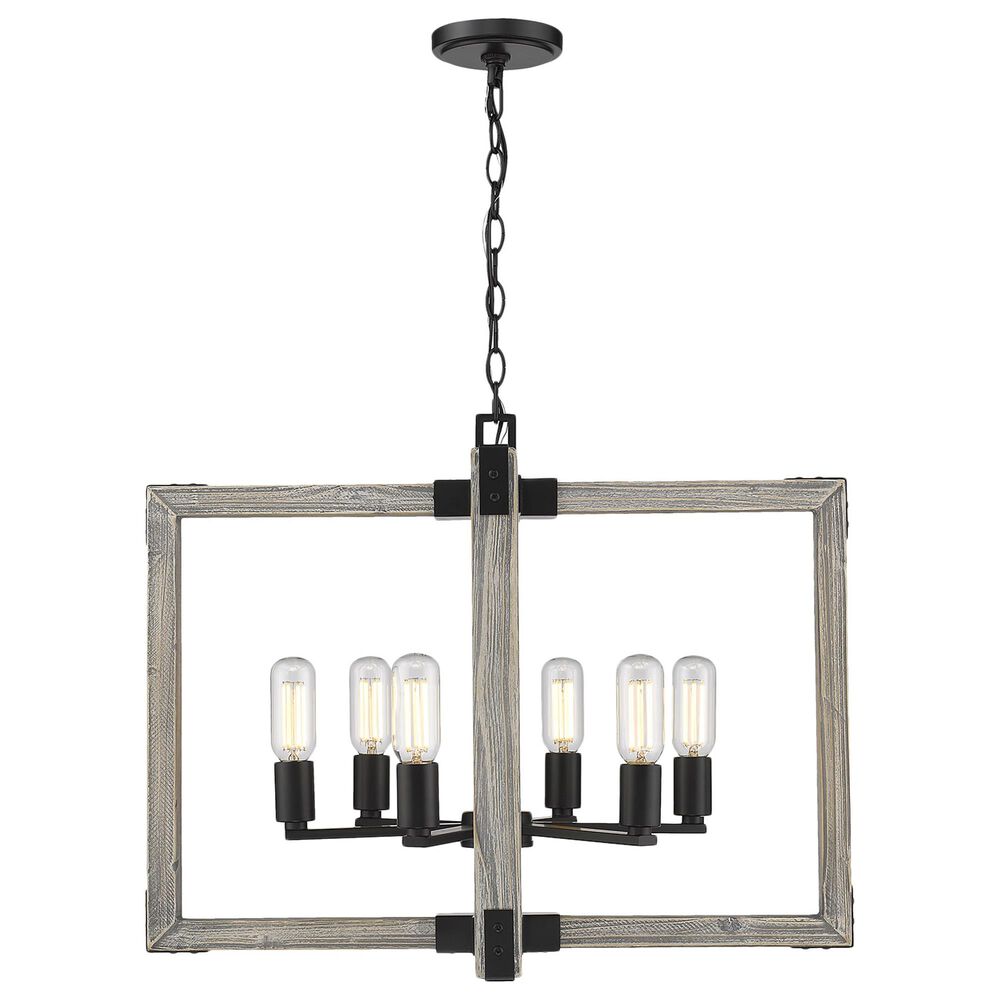 Golden Lighting Lowell 6-Light Chandelier in Matte Black, , large