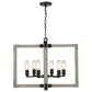 Golden Lighting Lowell 6-Light Chandelier in Matte Black, , large