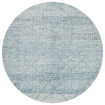 Dalyn Rug Company Portico PO1 Teal 8" Round Area Rug, , large