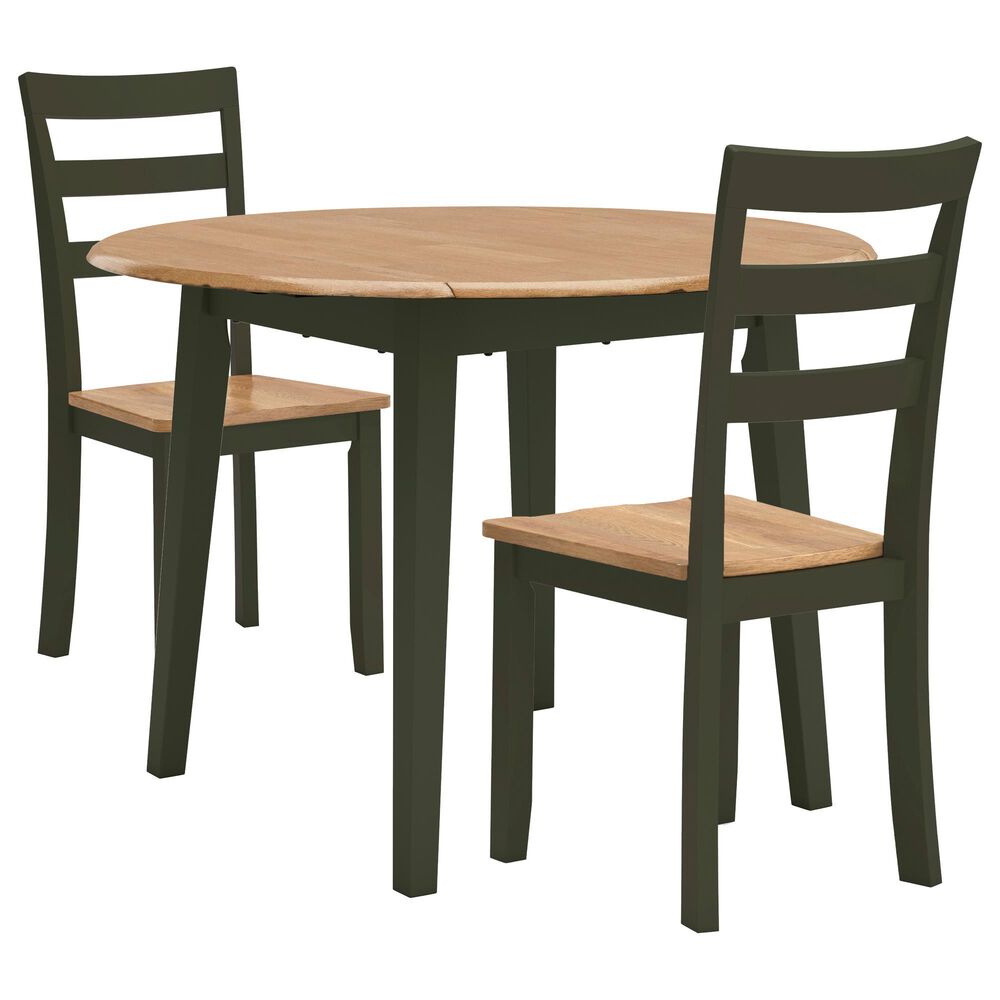 Ashley Gesthaven 3-Piece Dining Set in Natural and Green, , large