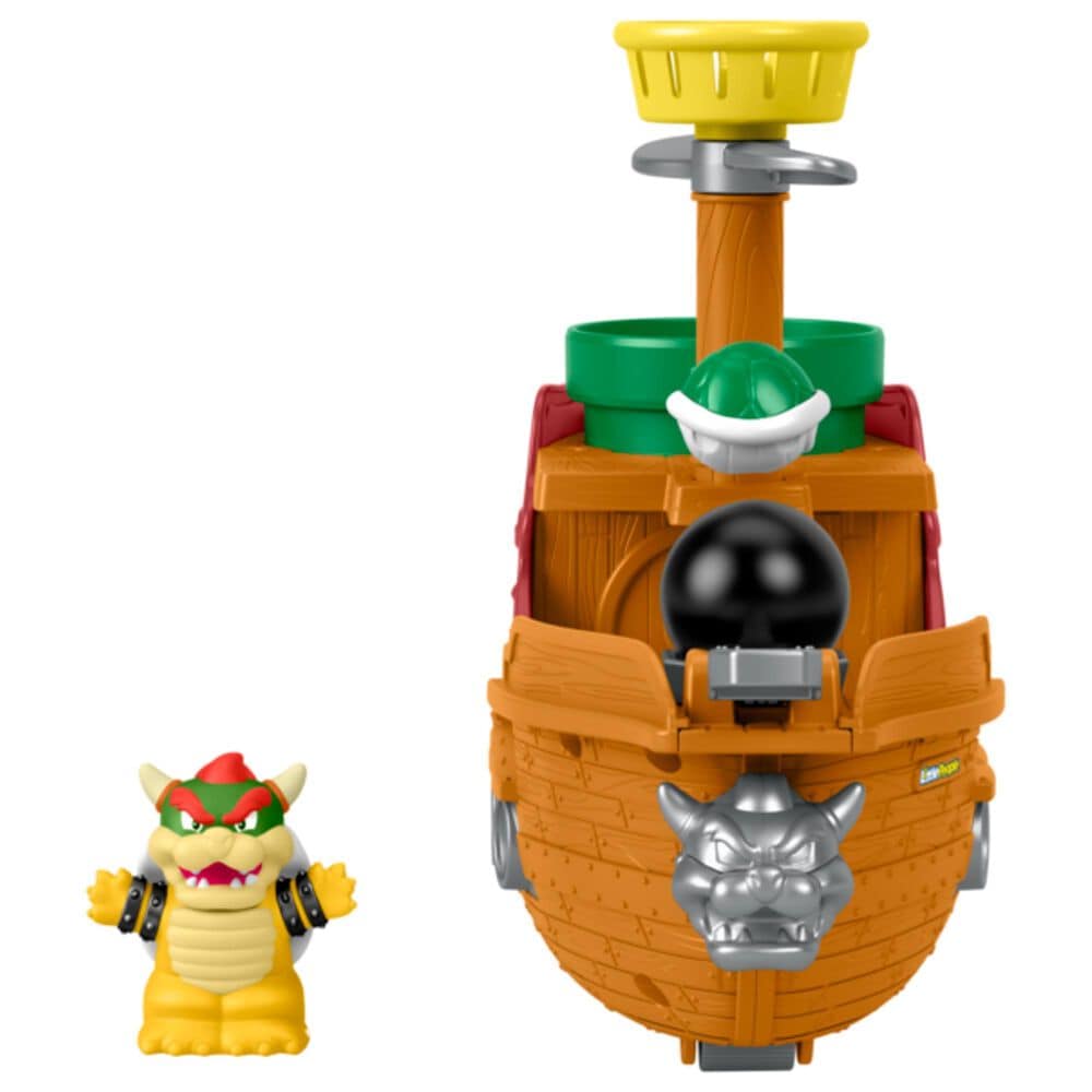Fisher Price My Mario Bowser's Airship Playset with Figure, , large