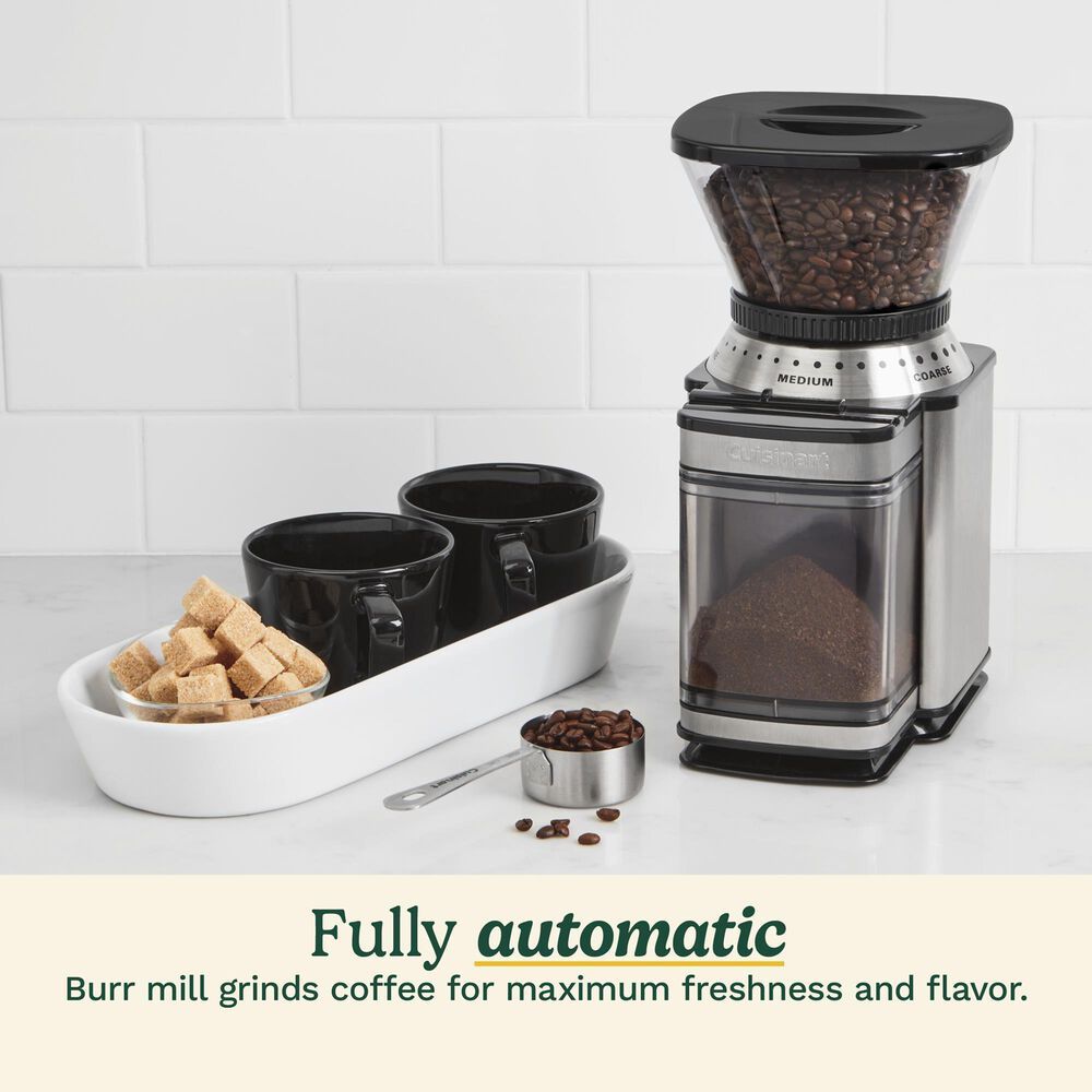 Cuisinart Supreme Grind Automatic Burr Mill Coffee Grinder in Black Stainless, , large