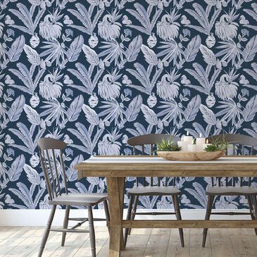 Tempaper Flamingo Salinas 396" x 20.5" Peel and Stick Wallpaper in Sea, , large