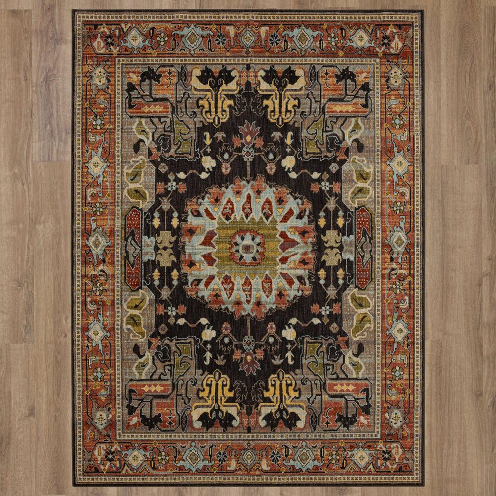 Karastan Pandora Covetous 8&#39; x 11&#39; Charcoal Area Rug, , large