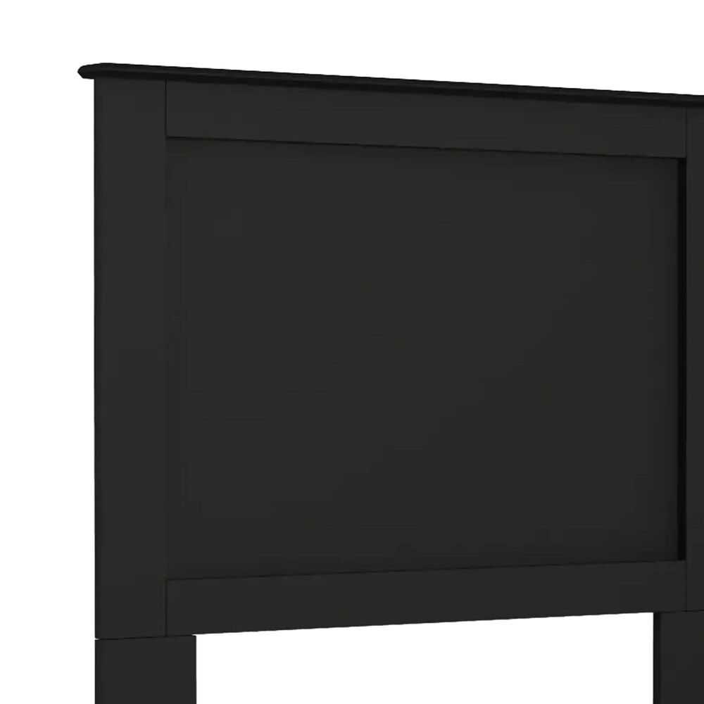 Lemoore Essential Twin Panel Headboard in Soiid Black, , large