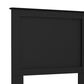 Lemoore Essential Twin Panel Headboard in Soiid Black, , large