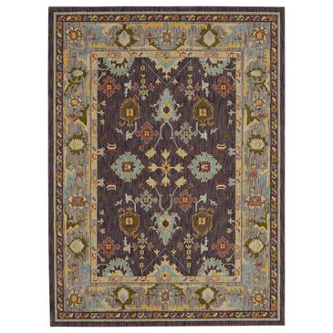 Karastan Pandora Wrath 5"3" x 7"10" Eggplant Area Rug, , large