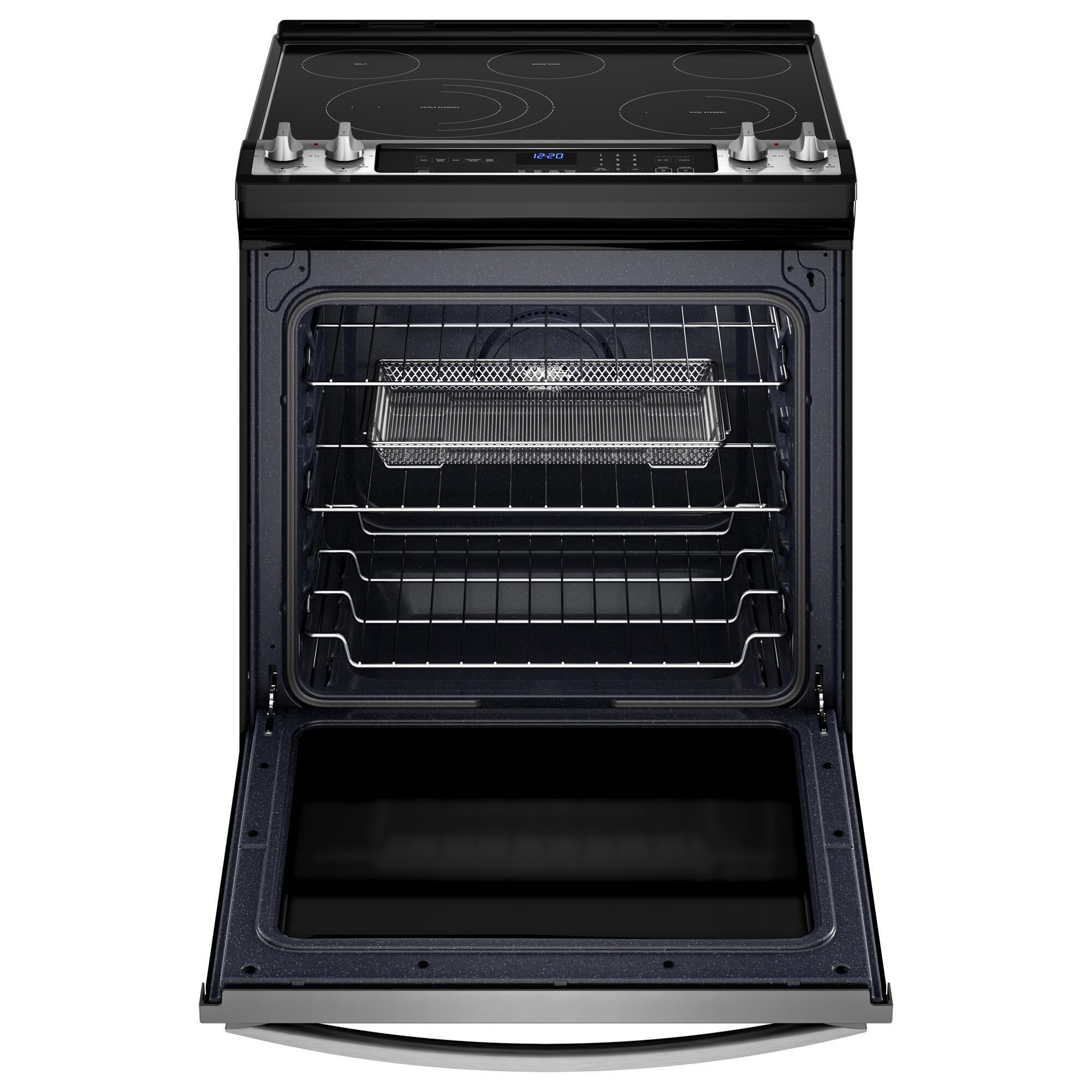 Whirlpool 6.4 Cu. Ft. Electric Range 7 in 1 Air Fry Oven in Fingerprint Resistant Stainless Steel