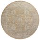 Chris Loves Julia x Loloi Rosemarie 5" Round Gold and Sand Area Rug, , large